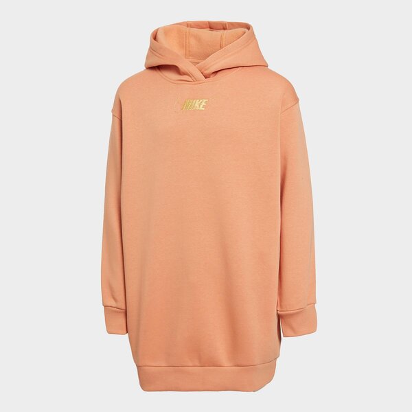 Sukienki NIKE SUKIENKA NSW CLUB FLC HDY DRSS SHNE (FJ6165-225) Beżowy