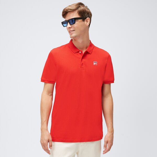 Koszulki polo FILA POLO OPPI (SS22SPM324640) Czerwony