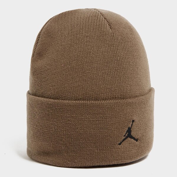 Czapki zimowe JORDAN CZAPKA U J PEAK BEANIE ESS (FN4672-223) Brązowy