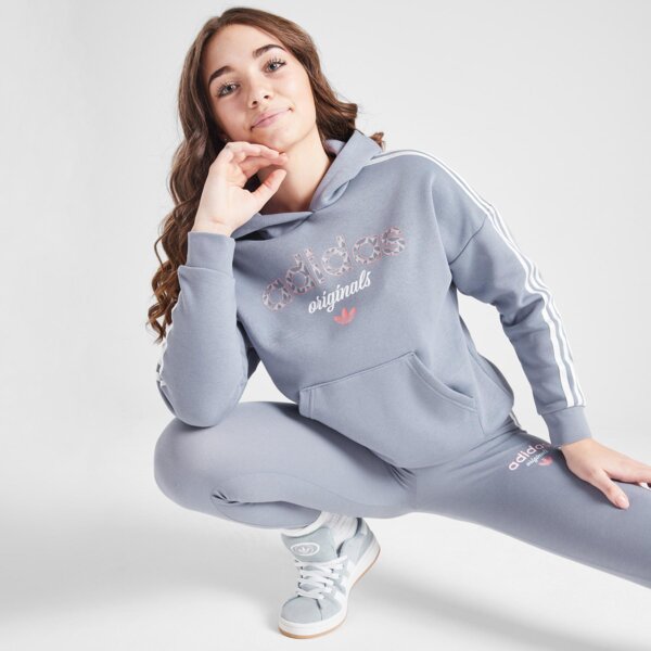 Bluzy ADIDAS BLUZA Z KAPTUREM (G)VRSITY AOP FILL HD VIO G (JG6118) Fioletowy