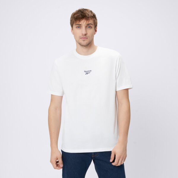 Koszulki REEBOK T-SHIRT MITCHAM FRNT BK LOGO CREW NECK (100240881) Biały