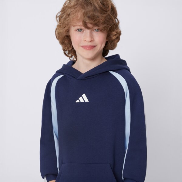 Bluzy ADIDAS BLUZA Z KAPTUREM J CB FL HD (JI6229) Granatowy