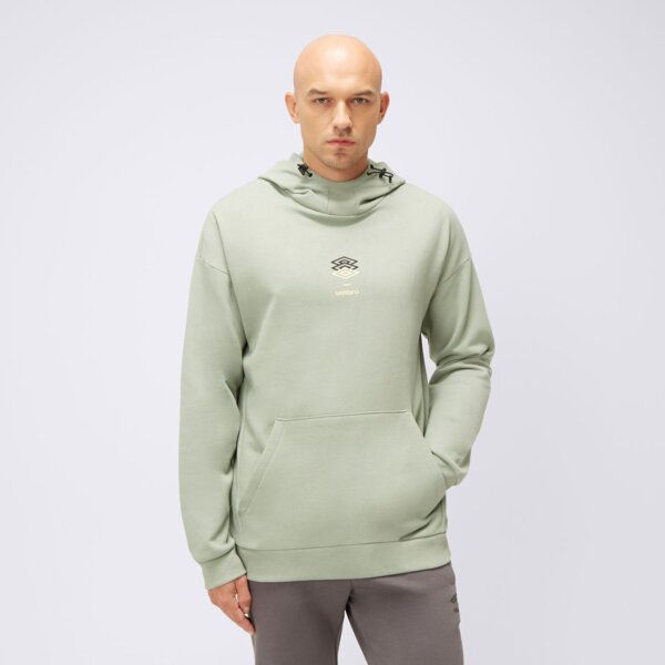 Bluzy UMBRO BLUZA Z KAPTUREM GREYS (UL324BLM01002) Zielony