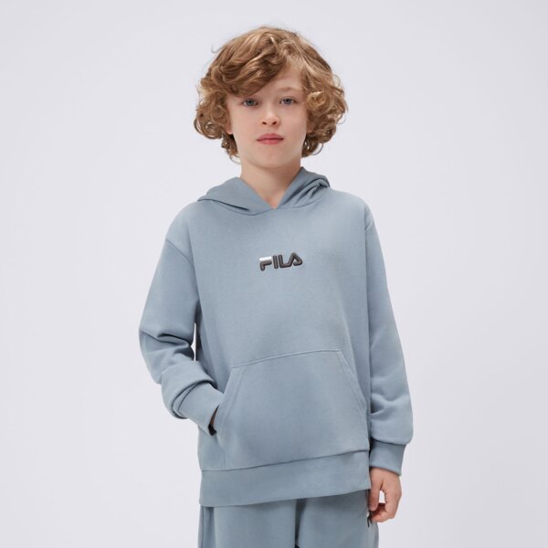 Bluzy FILA BLUZA Z KAPTUREM DINIS (SS24SPB079933) Niebieski