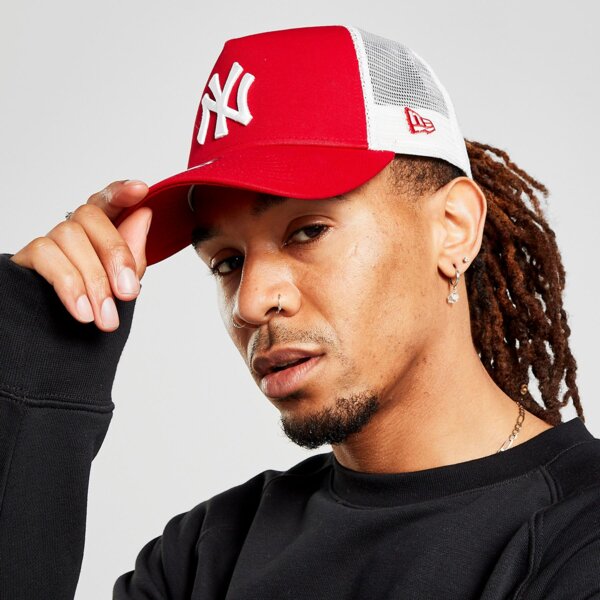 Czapki z daszkiem NEW ERA CZAPKA CLEAN TRUCKER NYY RED NEW YORK YANKEES SCA (11588488) Czerwony