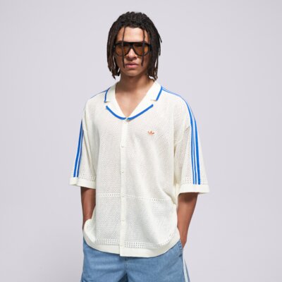 Koszule ADIDAS KOSZULA KNITTED SHIRT (KX1223) Biały