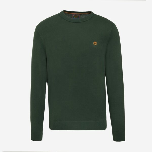 Swetry TIMBERLAND SWETER WILLIAMS RIVER COTTON CREW NECK (TBC0YHAZ3981) Zielony
